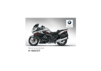 BMW K 1600GT - Navod na pouzivanie SK 2018